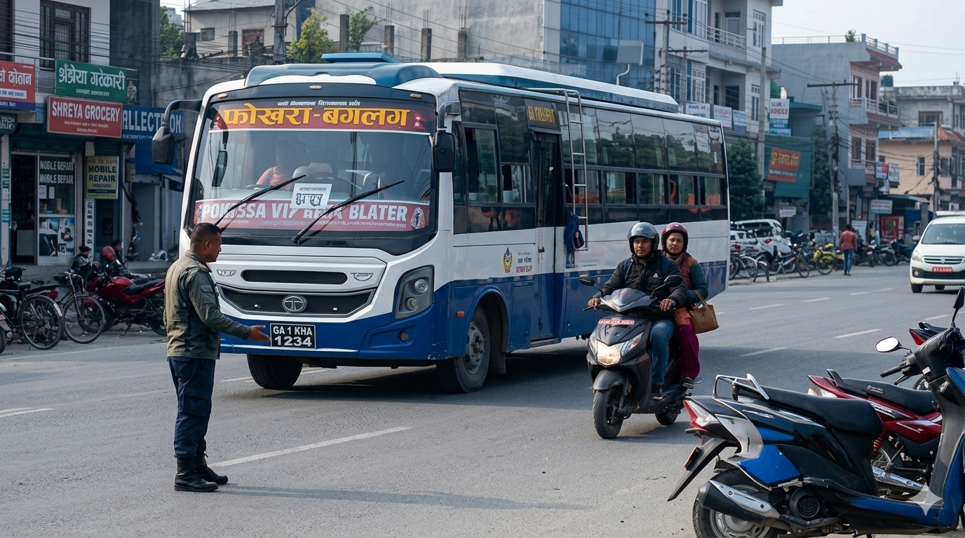 पोखरामा अपाङ्गता भएका यात्रुलाई नरोक्ने बस चालकलाई जरिवाना