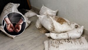 डीएपी मल प्रकरण: सराहीमा तीन जना पक्राउ, ११ बोरा मल बरामद
